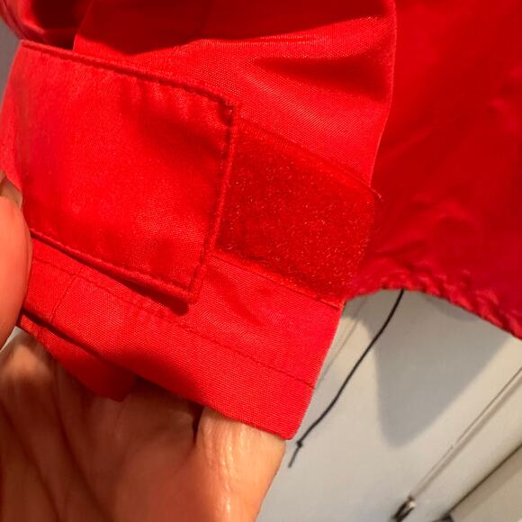 Marmot Classic Outdoor Hiking Gorpcore Red Hooded Gore Tex Rain Jacket Small - Picture 6 of 13